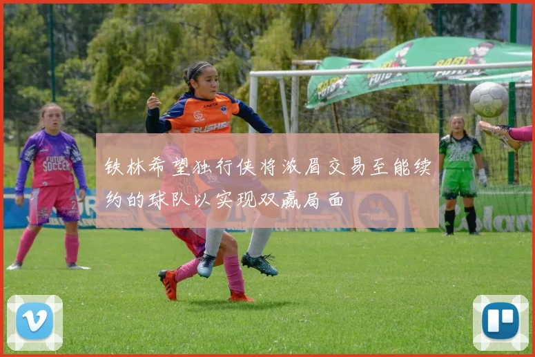 铁林希望独行侠将浓眉交易至能续约的球队以实现双赢局面